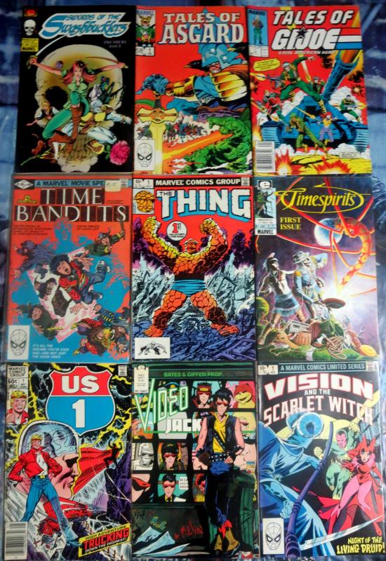 MARVEL UNIVERSE 96 diff 1st editions - #1s  late 1970s-early 90s COPPER WYSIWYG