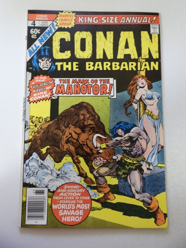 Conan the Barbarian Annual #4 (1978) FN Condition