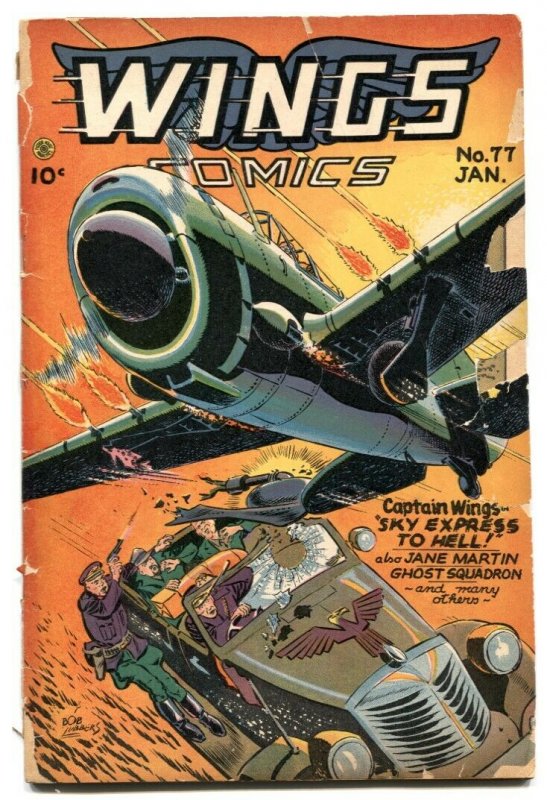 Wings #77 1947- Fiction House golden age G