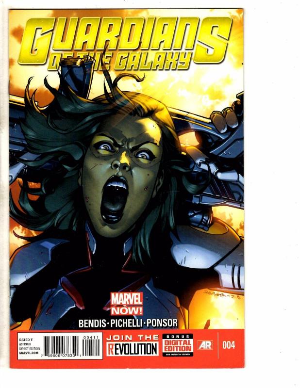 Lot Of 5 Guardians Of The Galaxy Marvel Comic Books # 1 2 3 4 5 1st Prints J252