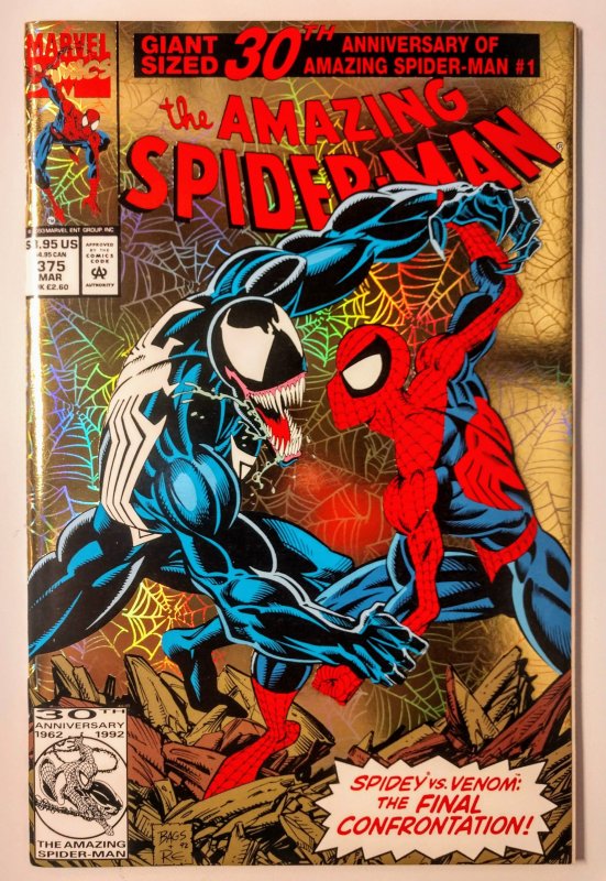 The Amazing Spider-Man #375 (9.2, 1993) 1ST APP OF ANN WEYING (SHE-VENOM)