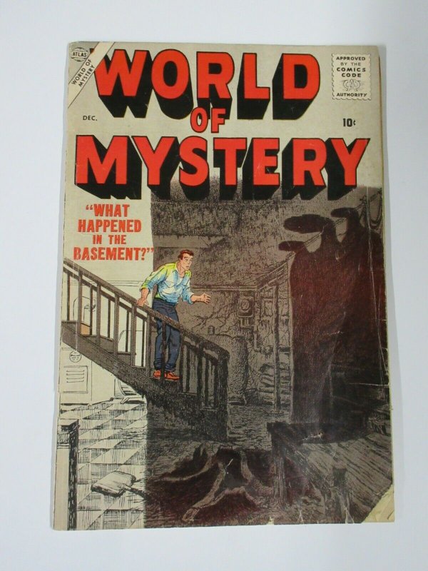 WORLD OF MYSTERY #7 (Marvel/Atlas July 1957) GOOD Gene Colan, Severin cover