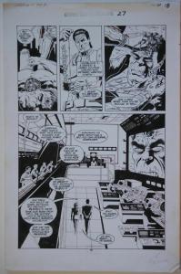 PAUL GULACY original art, MARVEL COMICS PRESENTS #27 pg 18,11x17, ColdBlood
