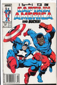 Captain America #334 (1987) Captain America [Key Issue]