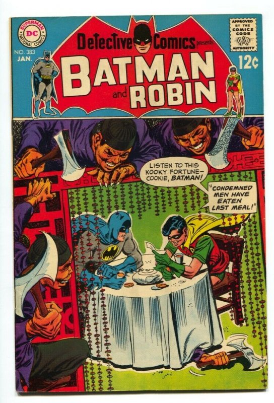 Detective Comics #383 1969-BATMAN ROBIN-CHINESE RESTAURANT VF