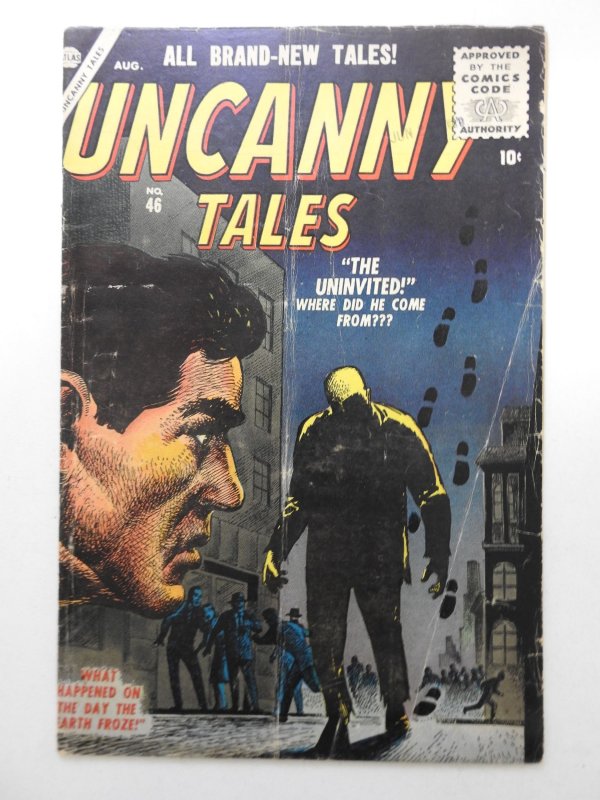 Uncanny Tales #46 (1956) from Atlas Comics! The Uninvited! Solid VG- Condition