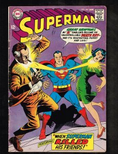 Superman #203 ~ Clark Kent's Biggest Day/ Killed His Friends ~ 1968 (FN) WH
