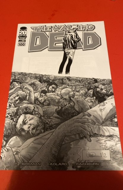 The walking dead #100 1 in 200 wraparound 1st Nagan