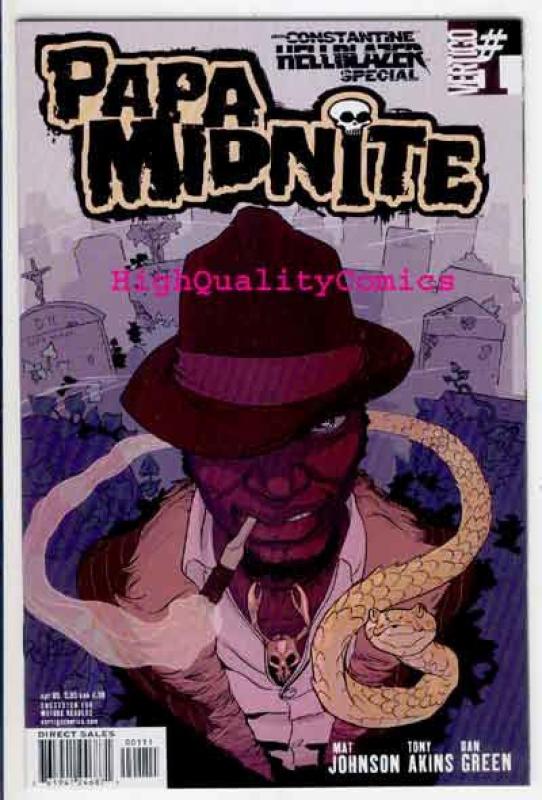 PAPA MIDNITE #1 2 3-5, NM, John Constantine, Hellblazer, Voodoo,more HB in store