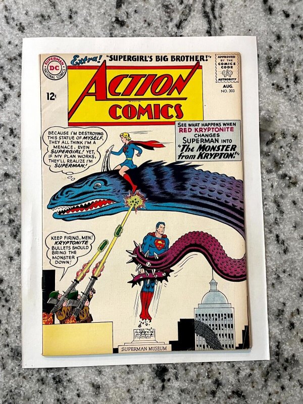 Action Comics #303 VF/NM DC Comic Book Bizarro Lois Lane Superman Luthor 10 J832