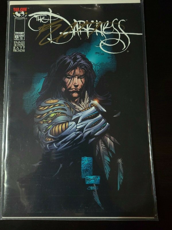 Signed NM The Darkness #6  1997 Image Comics Top Cow Comics Mark Silvestri CoA