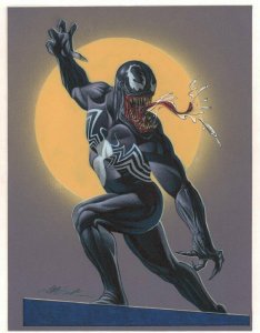 Venom Color Art Commission - Signed art by David Michael Beck 