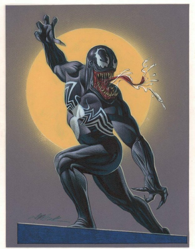 Venom Color Art Commission - Signed art by David Michael Beck