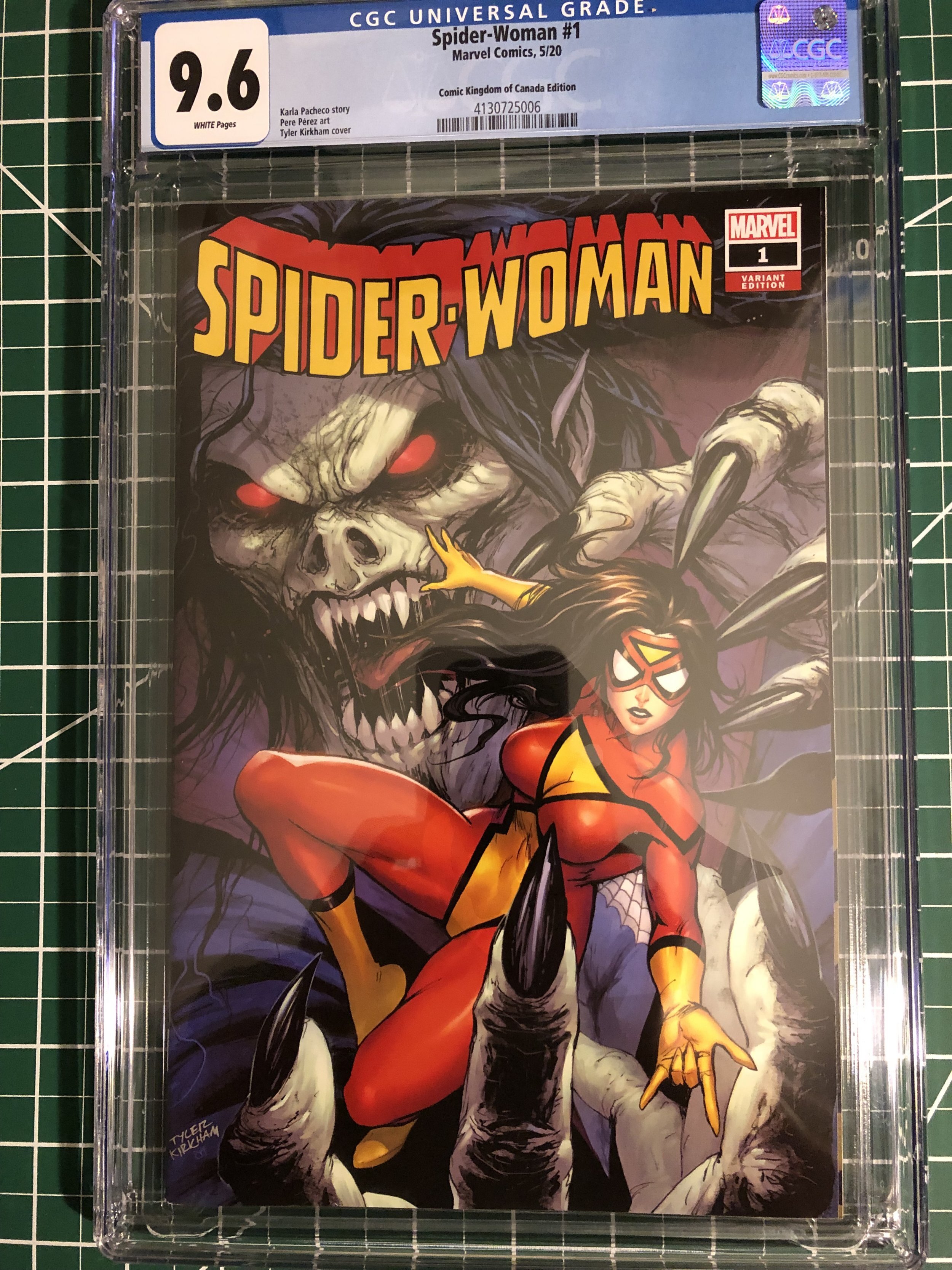 SpiderWoman 1 Kirkham Cover (2020) Kingdom of Canada Variant Comic