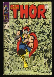 Thor #154 VF- 7.5 1st Mangog! Marvel Comics