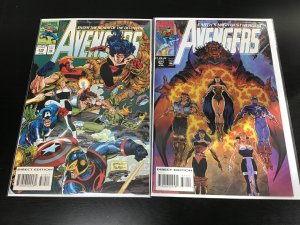 2PC AVENGERS LOT (9.0) #370, 371!! 1993