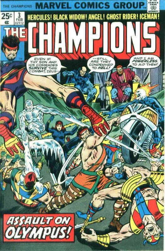 Champions, The (Marvel) #3 FN ; Marvel | Ghost Rider Black Widow | Comic  Books - Bronze Age, Marvel, Superhero / HipComic