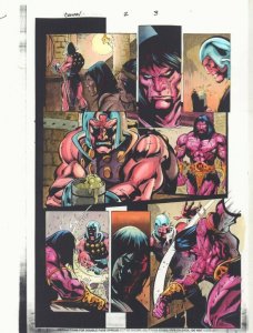 Conan: The Lord of the Spiders #2 p.3 Color Guide Art - Tavern by John Kalisz