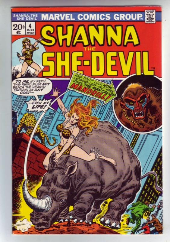 Shanna the She-Devil #4 (Jun-73) NM- High-Grade Shanna