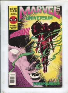 MARVEL'S UNIVERSUM #3 - RESURRECTION ft DAREDEVIL (9.0) 1987 SWEDISH COMIC