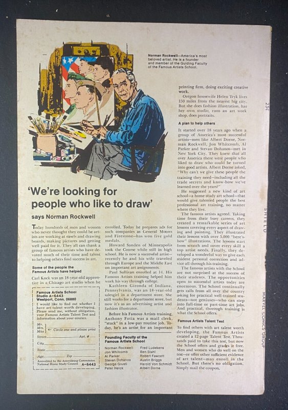 Nick Fury, Agent of SHIELD (1968) #16 VG+ (4.5)