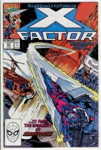 X-FACTOR #51, VF/NM, Sabretooth, Simonson, Beast, Cyclops,1986, more in store