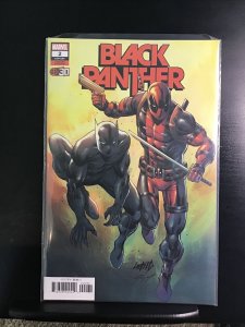 Black Panther #2 (2022) 9.4 NM Liefeld Variant Cover Deadpool 30th Comic Book 