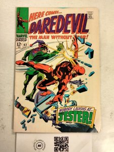 Daredevil # 42 VF Marvel Comic Book Jester Cover Silver Age 2 J241