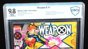 Weapon X #1 (CBCS 9.8) Adam Kubert Cover & Art - White Pages - 1995