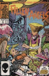 Fallen Angels #8 VG ; Marvel | low grade comic Last Issue