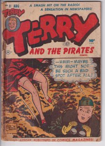 TERRY AND THE PIRATES #11 (Aug 1948) FA 1.0, solid for grade, see description.