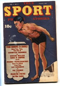 True Sport Picture Stories Vol 3 #2--1945--Davis Cup-- Babe Zaharias--comic book