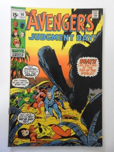 The Avengers #90 (1971) VG Condition cover and 1st wrap detached top staple