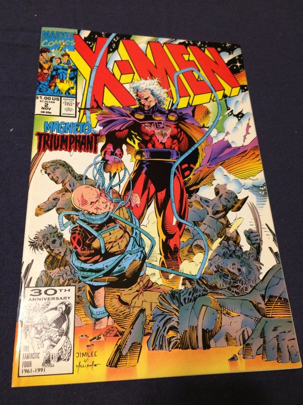 X-Men #2 (1991) NM/MT Marvel Comics Magneto Triumphant 30 Ann. Fantastic Four