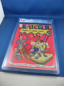 RIBTICKLER 1 CGC 7.5 FOX FEATURES 1945 PUSSY KATNIP BERNSTEIN