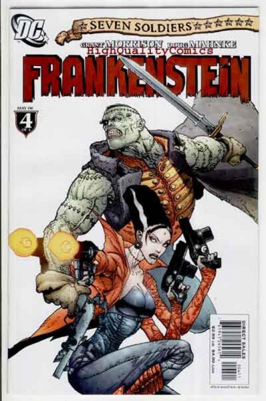 FRANKENSTEIN #1 2 3 4, NM+, Seven Soldiers, Mahnke, Grant Morrison