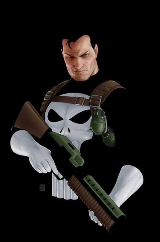 PUNISHER 1 ? J.T. CHRISTOPHER NEGATIVE SPACE VIRGIN PRIVATE SIGNING BEN PERCY