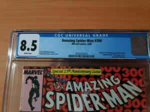 The Amazing Spider-Man #300 First Appearance Venom ~ CGC 8.5 ~ 1988 Marvel