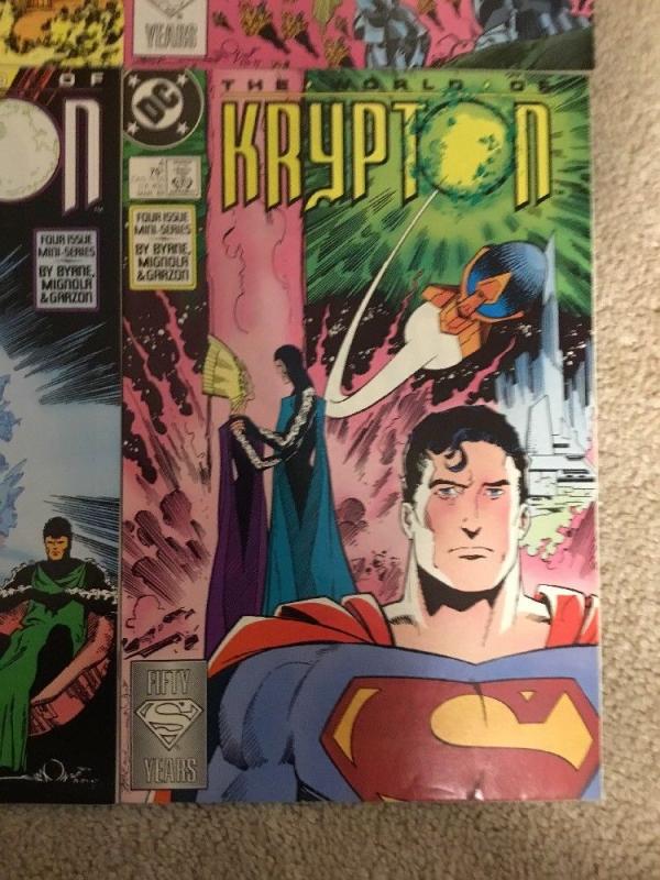 DC The World Of Krypton 1-4 Complete Set * 1987 *