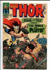 THOR #128 1966-MARVEL-HERCULES-JACK KIRBY-vf minus