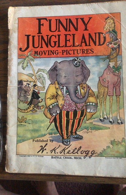 Funny Jungleland moving pictures by Kellogg, 1909