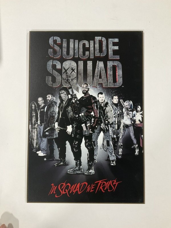 Suicide Squad In Squad We Trust wood wall art sign plaque 13x16 2016 DC comics