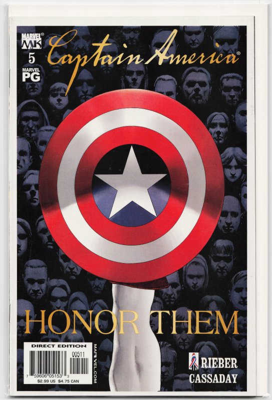 Captain America #5 Direct Edition (2002) Captain America