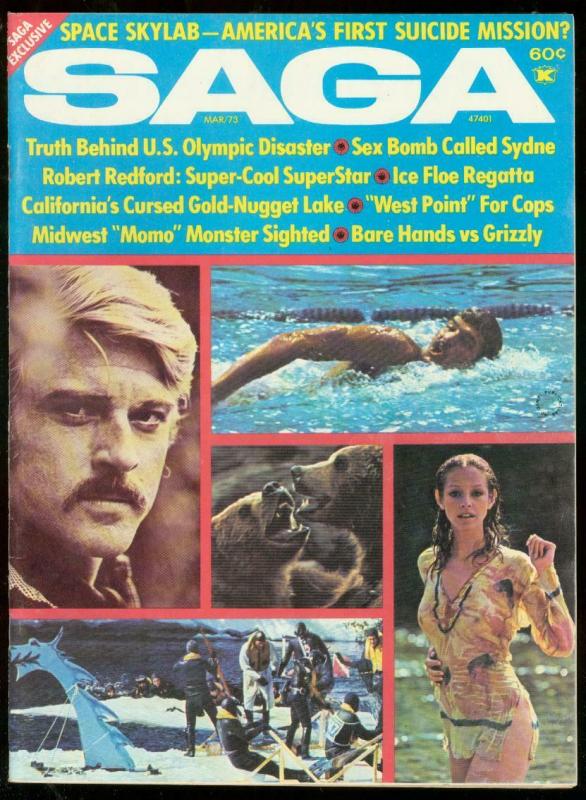 SAGA MARCH 1973-ROBERT REDFORD-GRIZZLY BEARS-OLYMPICS FN