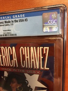 America Chavez: Made In The Usa (2021) # 3 (CGC 9.6 WP) Variant Ed