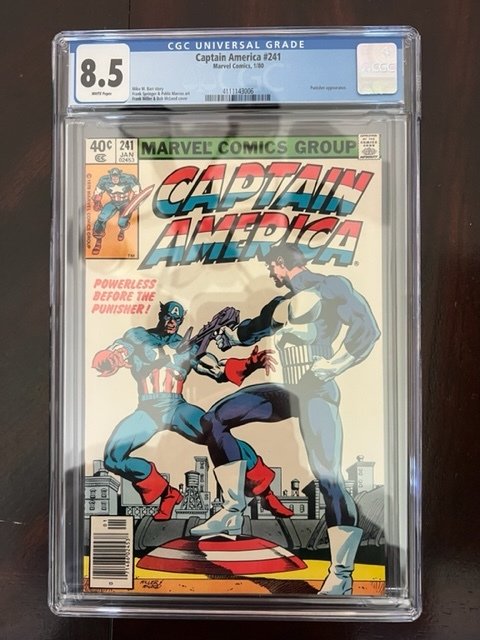 Captain America #241 (1980) - CGC 8.5 - Iconic Punisher Cover - KEY