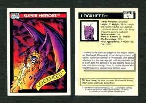 1990 Marvel Comics Card  #27  (Lockheed)   NM+