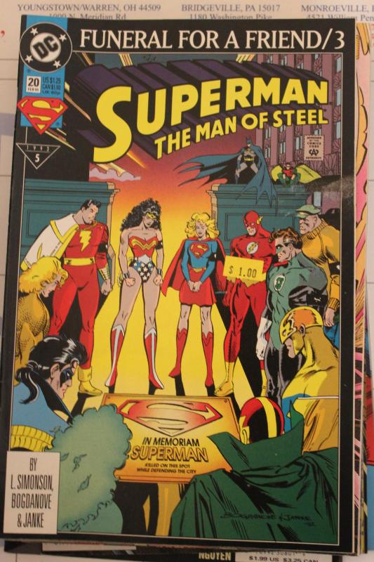 Superman the Man of Steel 20 NM