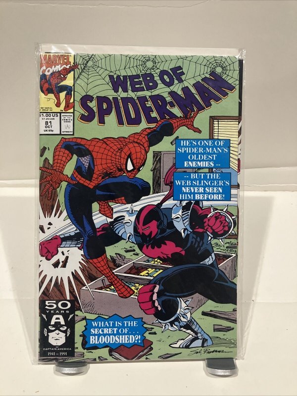 Web of Spider-Man #81 1991 marvel Comic Book