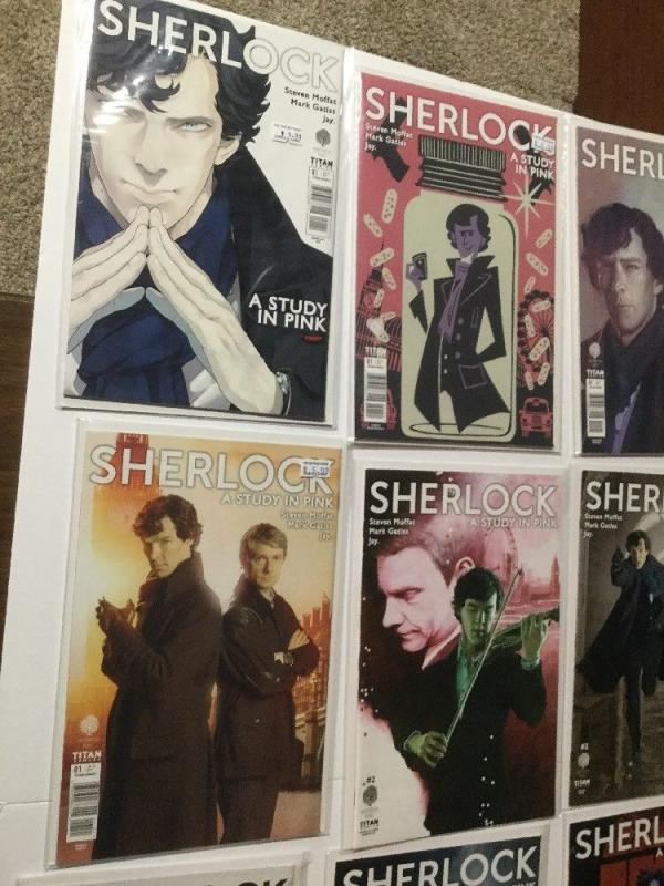 Sherlock A Study In Pink 1 2 3 4 5 A B C D E Covers Variants 17 Total Nm IK